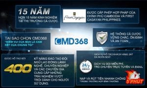 Những ưu điểm nổi bật của nhà cái CMD368